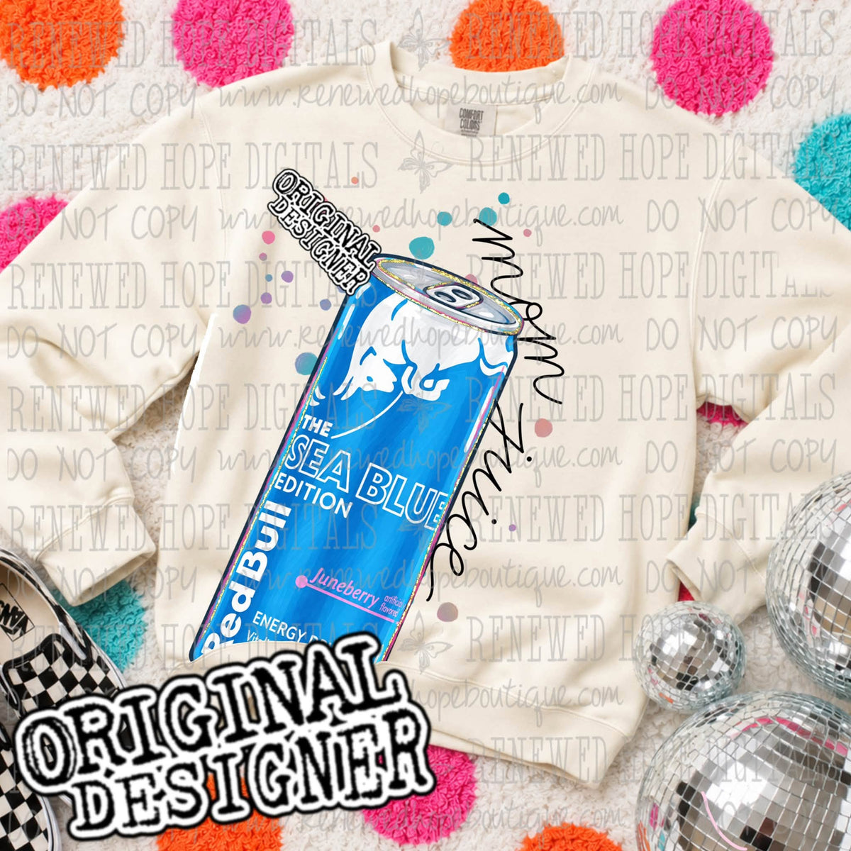 🥤🩷DELULU DRINKY DRINK MOM JUICE SEA BLUE ENERGY DRINK🥤🩷
