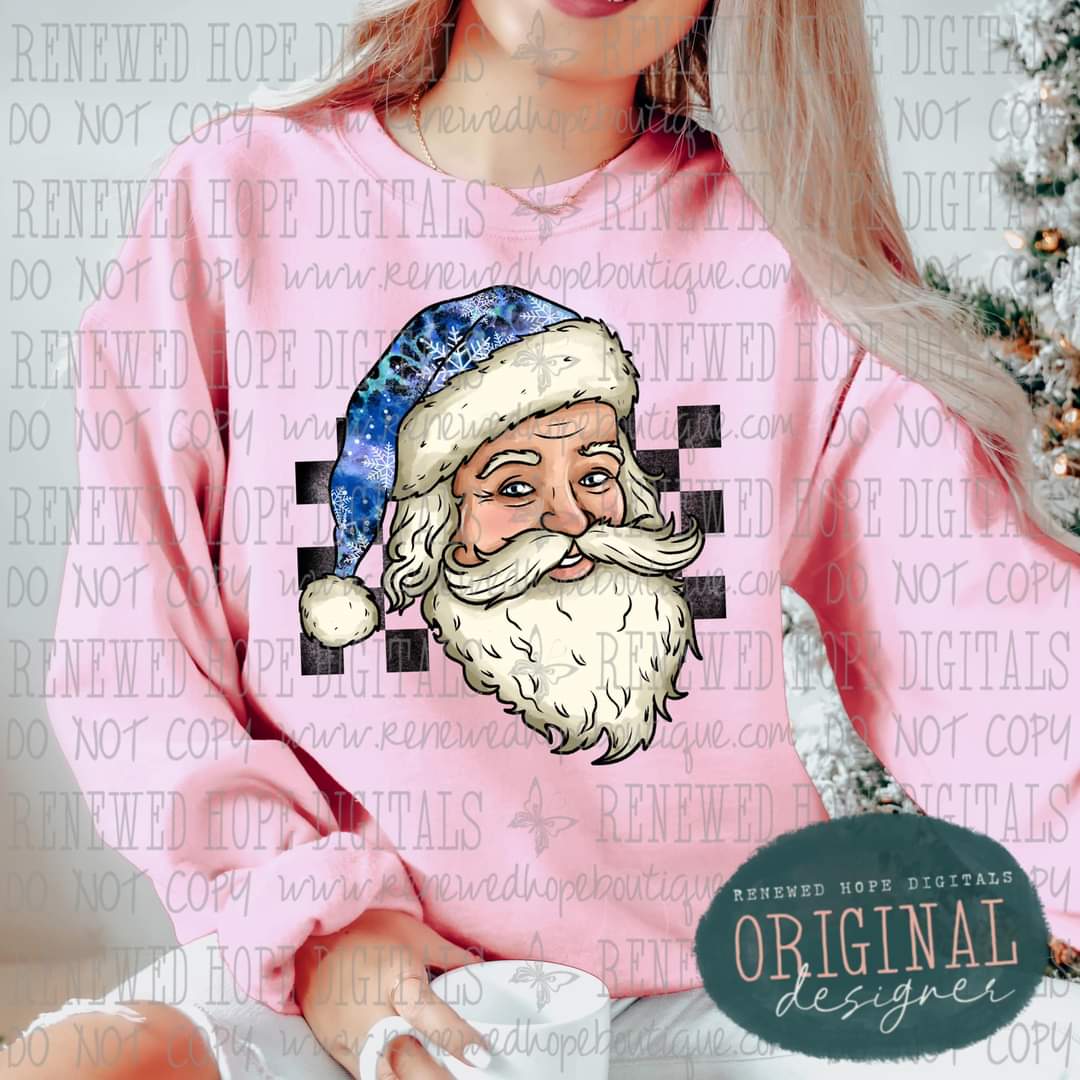 🎅 Santa Blue Animal Print 🎅