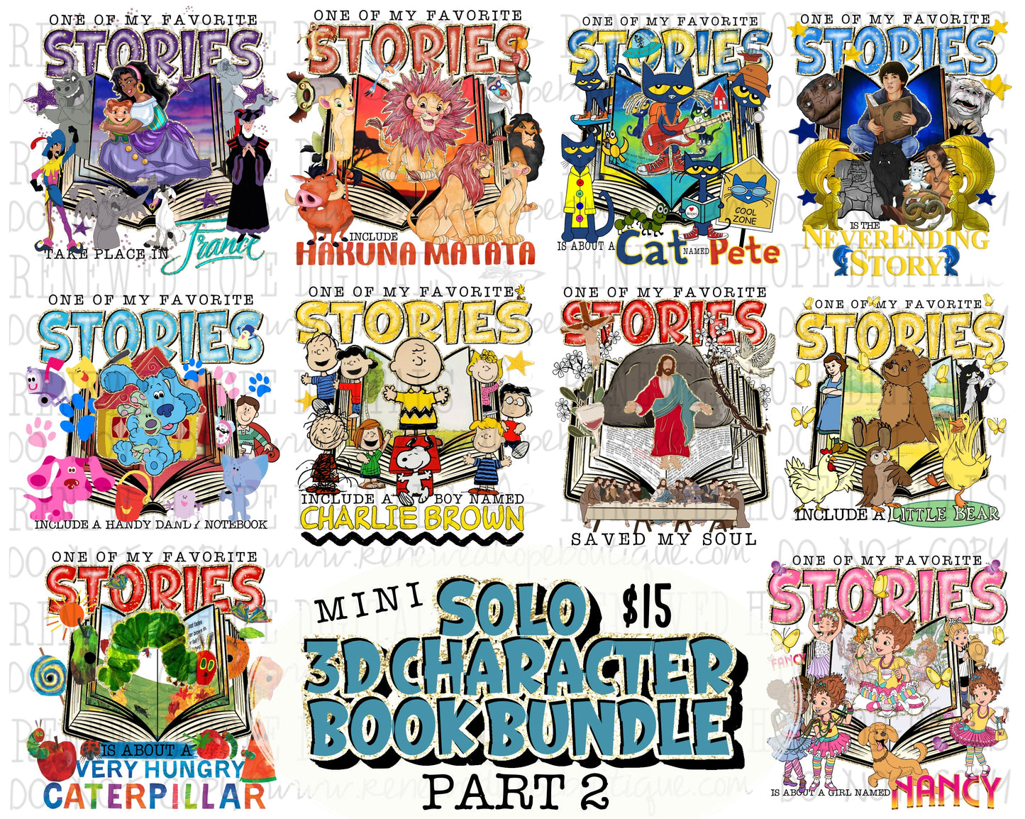 ✨PART 2 MINI 3D CHARACTER BOOK SOLO BUNDLE✨