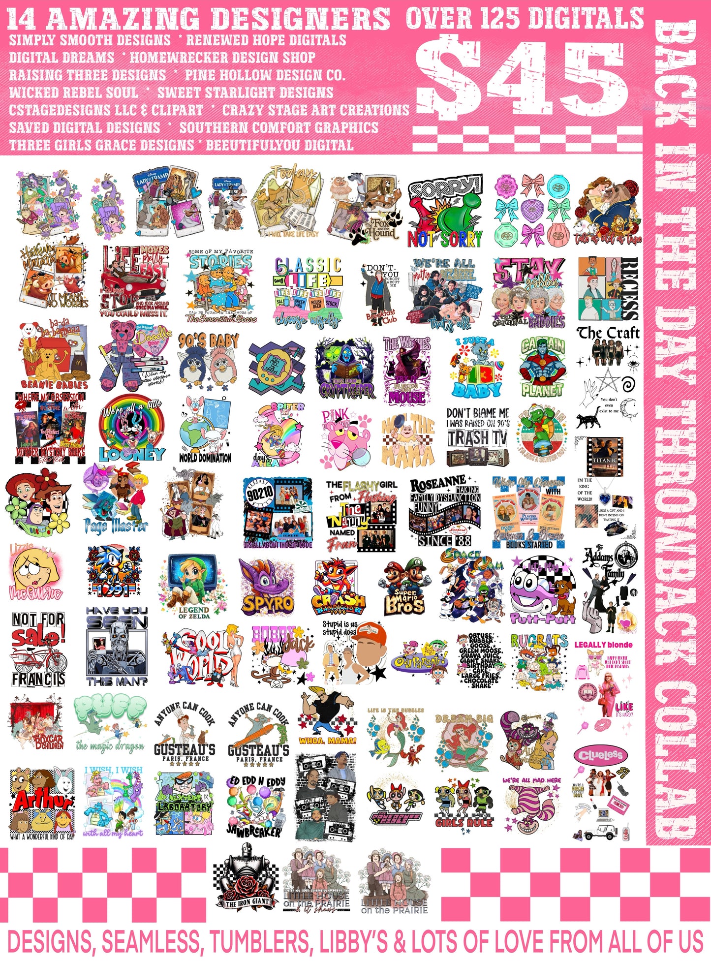 🩵BACK IN THE DAY THROWBACK COLLAB FEATURING 14 DESIGNERS🩷