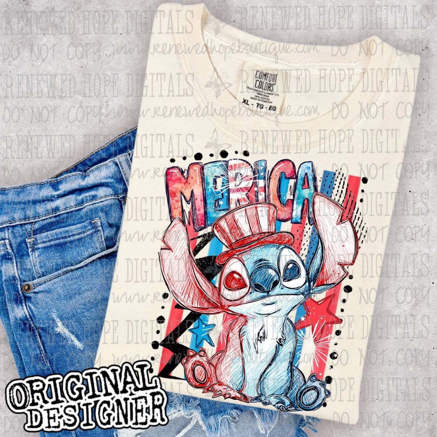 ❤️🤍💙MERICA STITCH💙🤍❤️