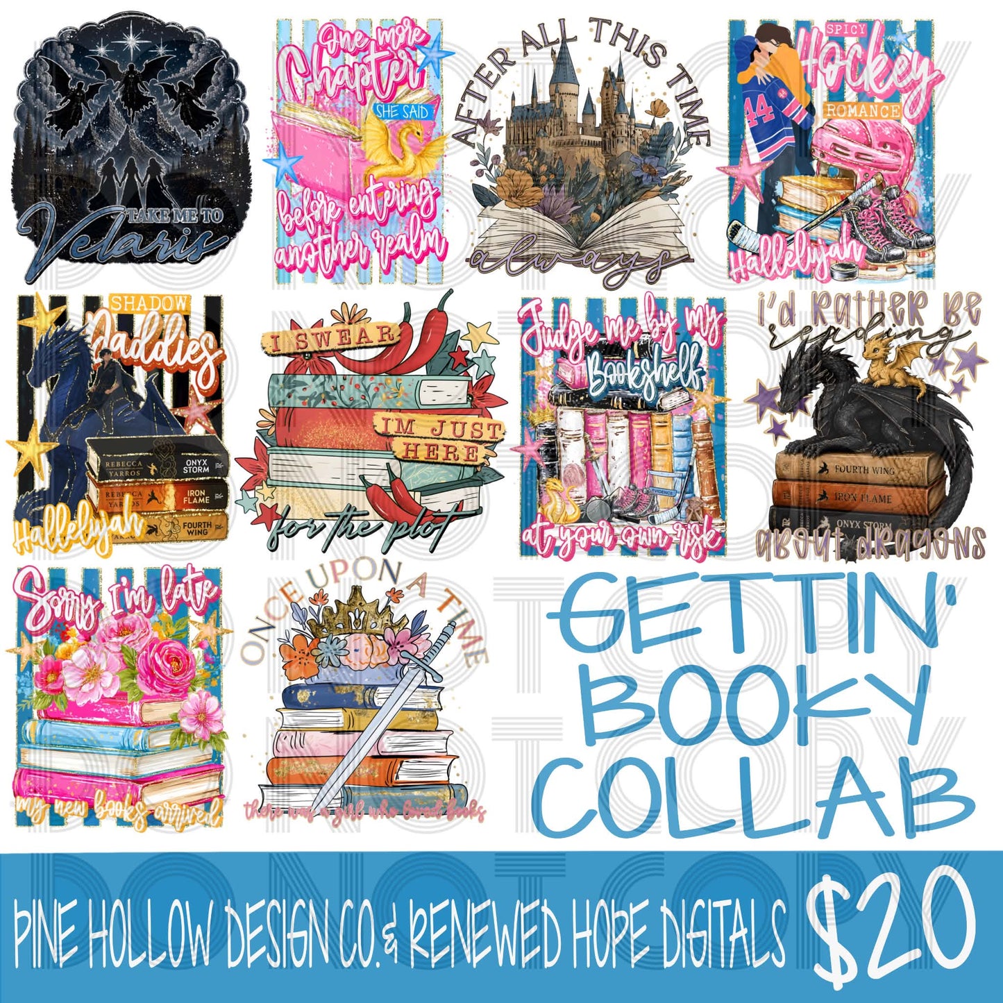 GETTIN’ BOOKY MINI COLLAB W/PINE HOLLOW DESIGN CO.