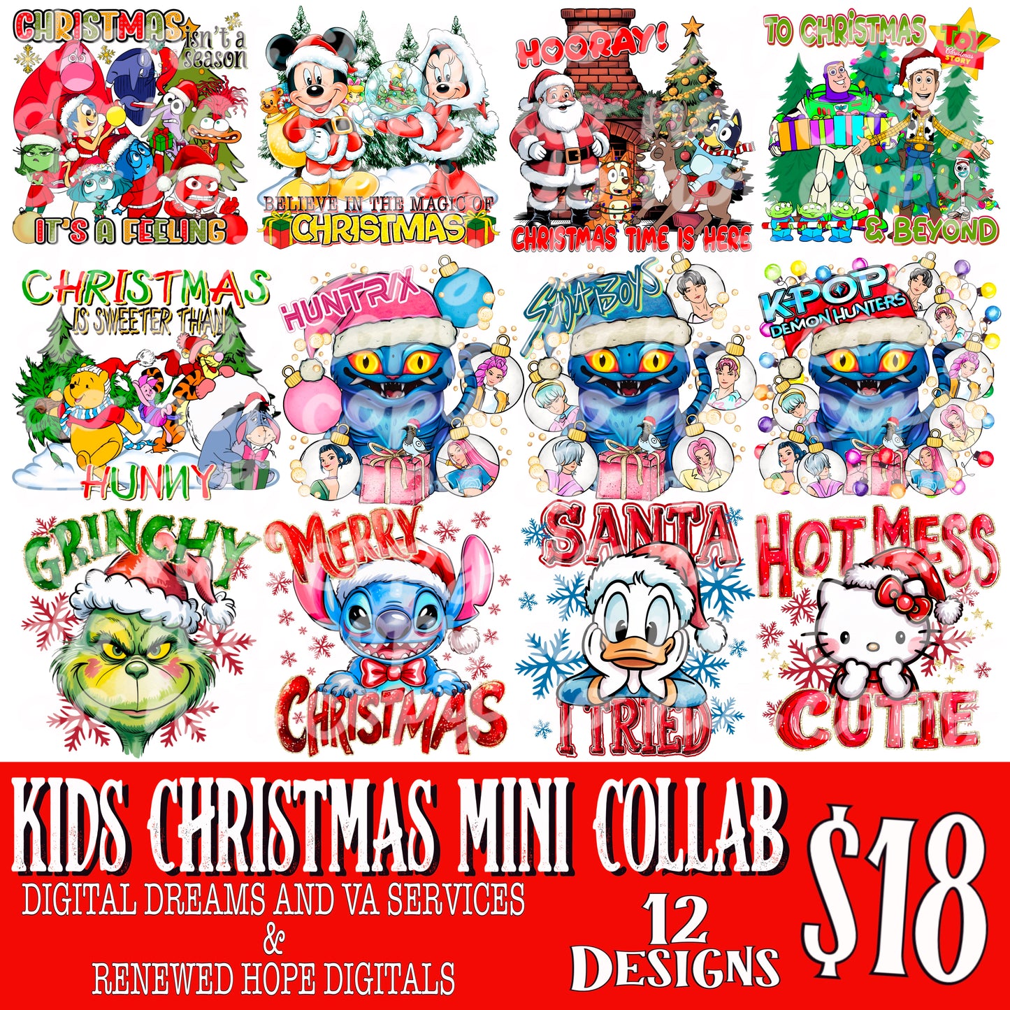 🎄KIDS CHRISTMAS MINI COLLAB W/DIGITAL DREAMS AND VA SERVICES🎄