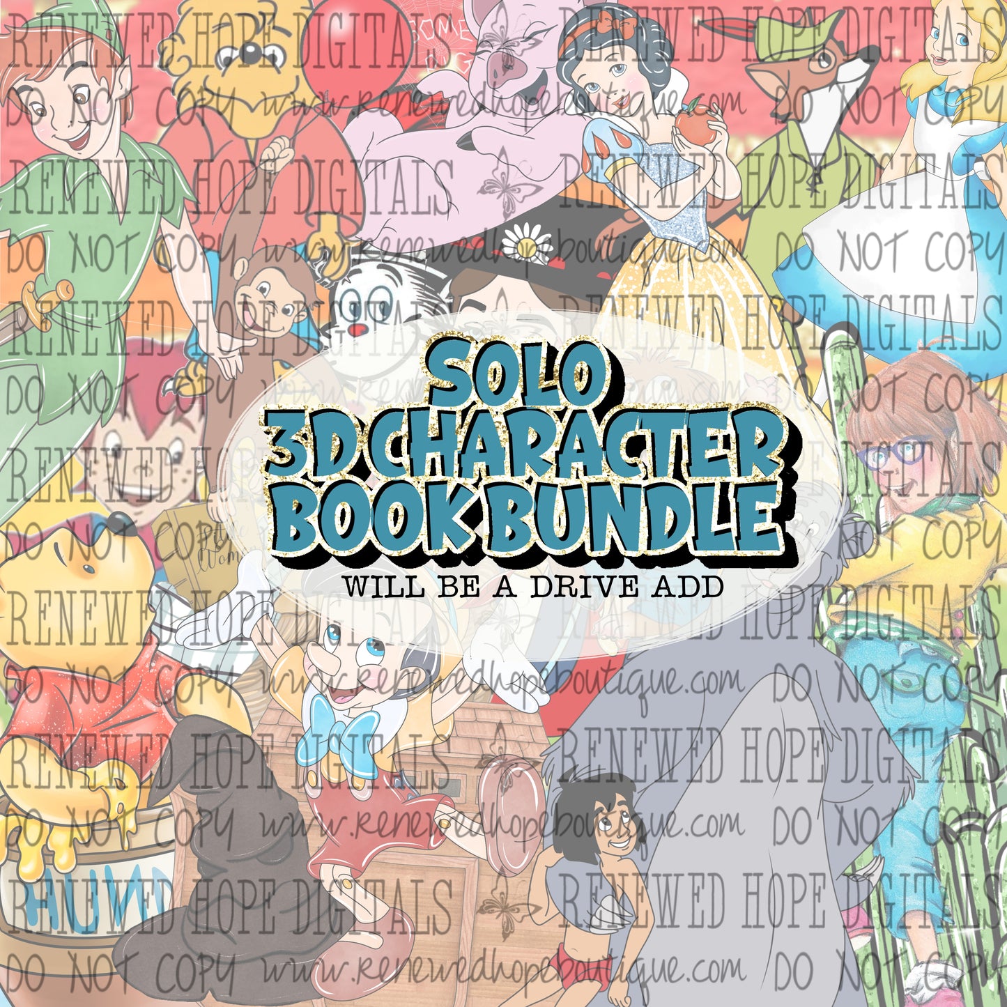 ✨3D CHARACTER BOOK SOLO BUNDLE✨