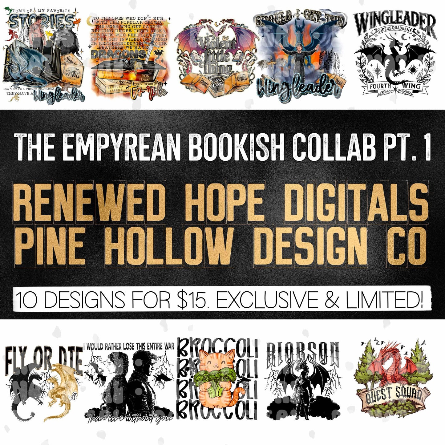✨Mini EMPYREAN Bookish Collab PART 1 W/ Pine Hollow Design Co.🥀