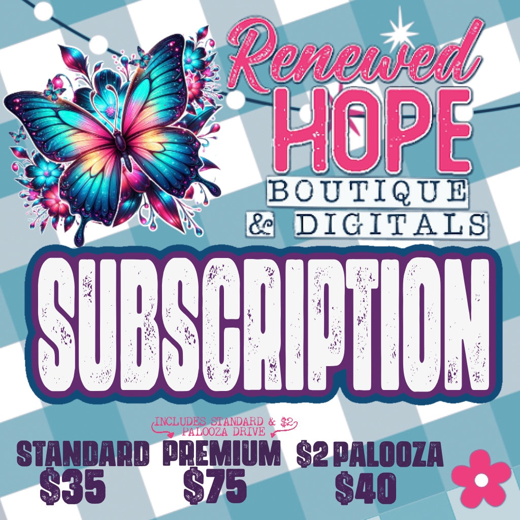 CREATE A SUBSCRIPTION MONTHLY DRIVE DESIGN DRIVE/STANDARD/PREMIUM/ $2 PALOOZA DRIVE