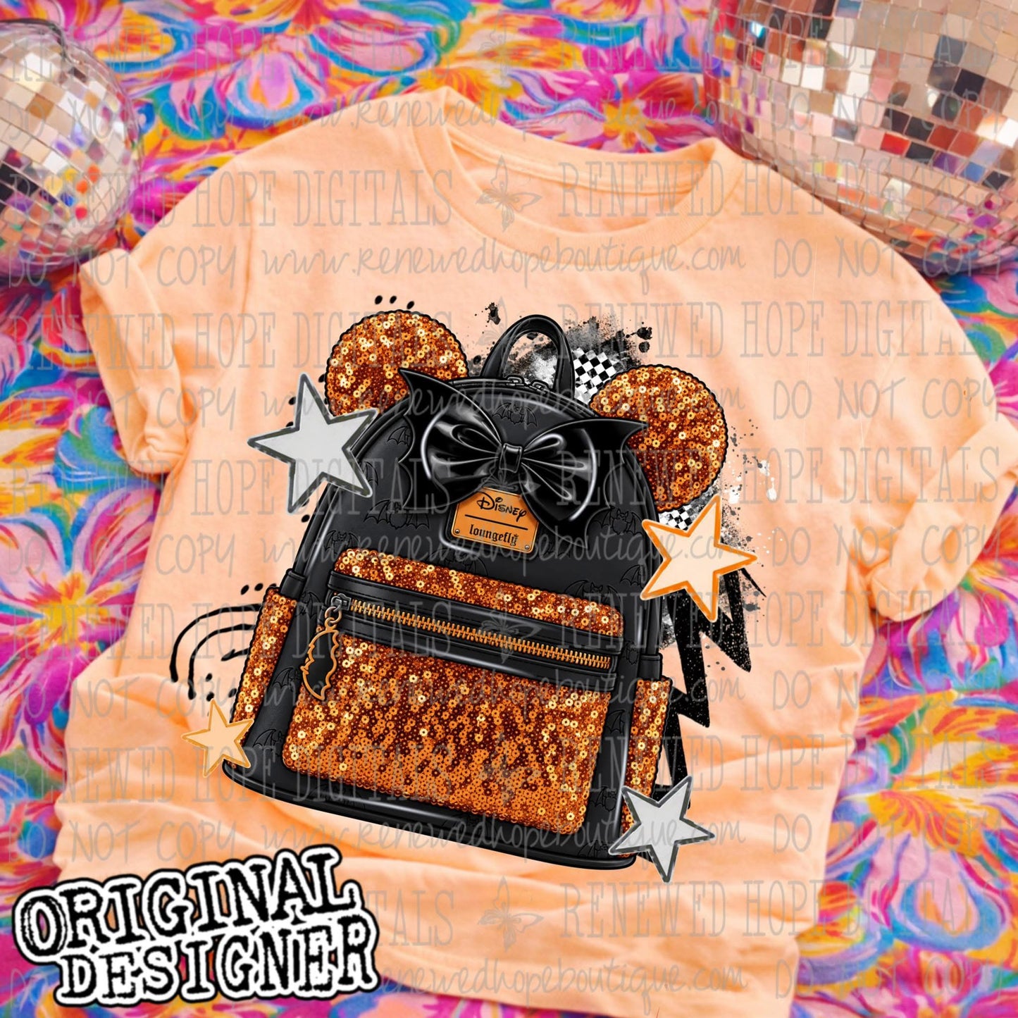 🦇🎒MINNIE SEQUIN BACKPACK🎒🦇