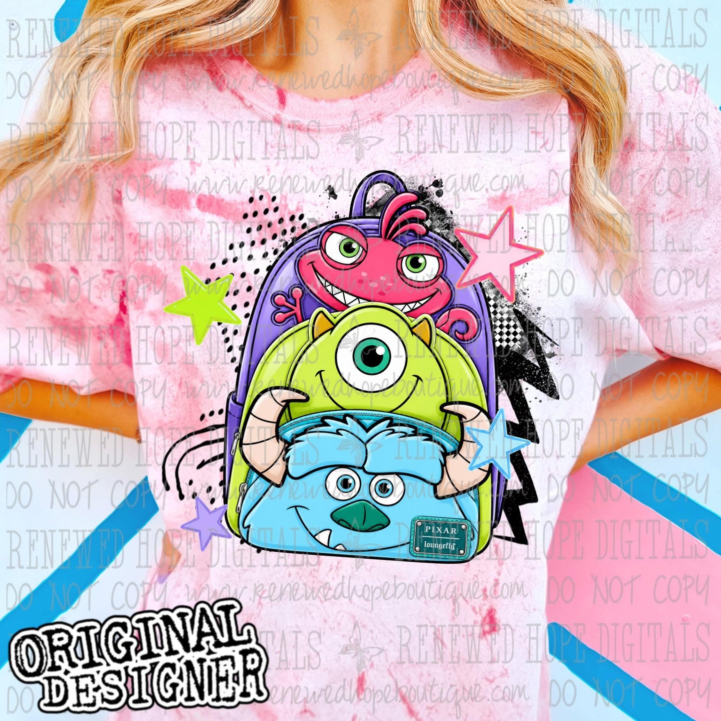 🟢🟣🎒MONSTER INK BACKPACK🎒🟣🟢