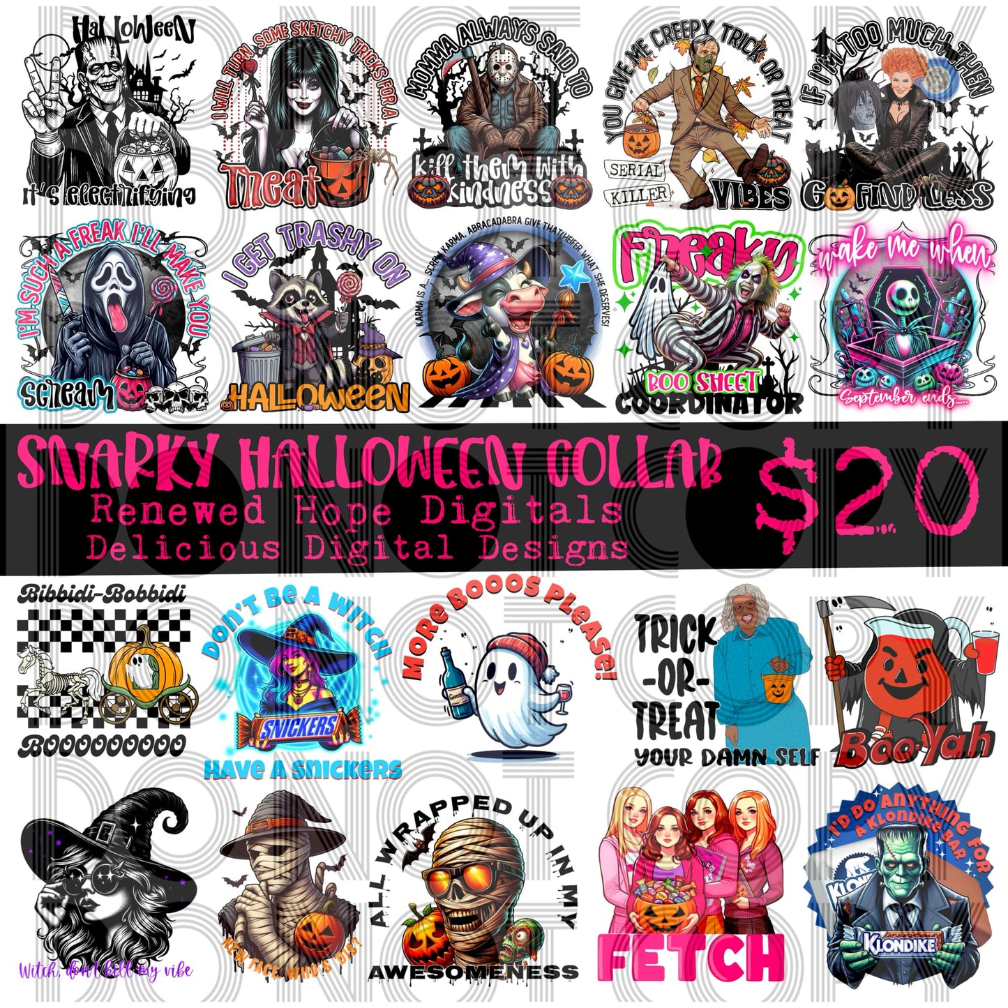 😂Snarky Halloween Collab w/ Delicious Digital Designs😂