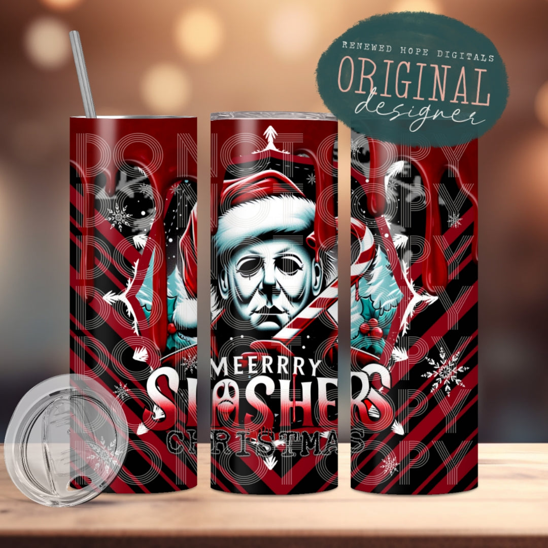 🎅 Meerrry Slashers Christmas Tumbler 🔪