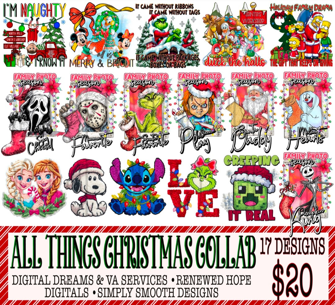 🎄ALL THINGS CHRISTMAS COLLB W/ SIMPLY SMOOTH DESIGNS & DIGITAL DREAMS AND VA SERVICES🎄