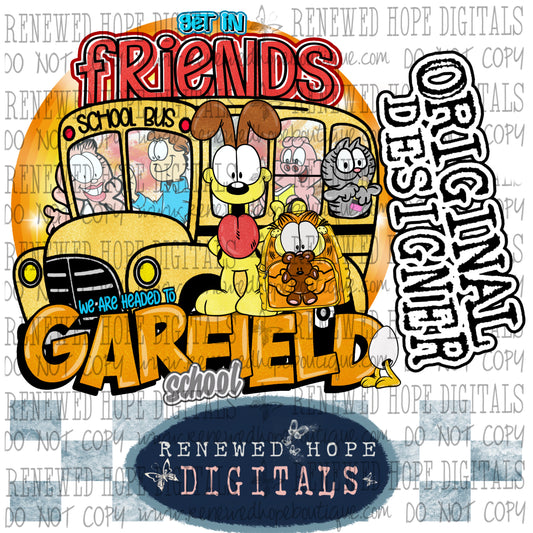 🐱 GET IN FRIENDS WE ARE HEADED TO GARFIELD SCHOOL ✏️