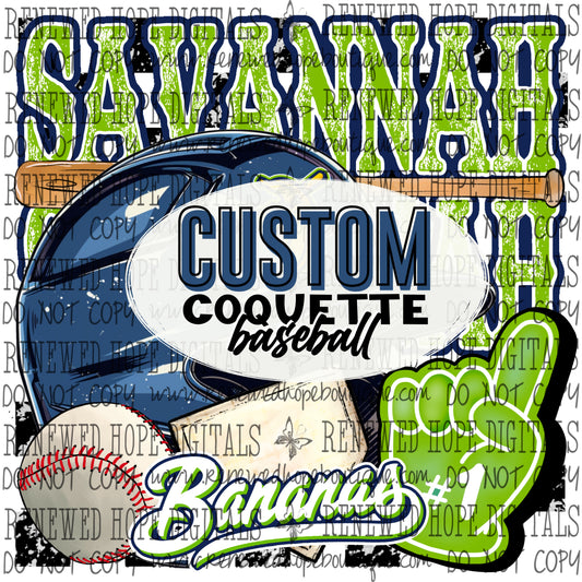 EXCLUSIVE CUSTOM BASEBALL COQUETTE