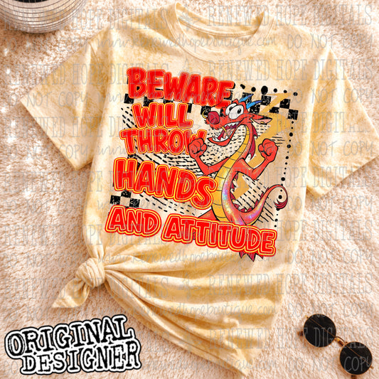 🔺THROW HANDS AND ATTITUDE🔺
