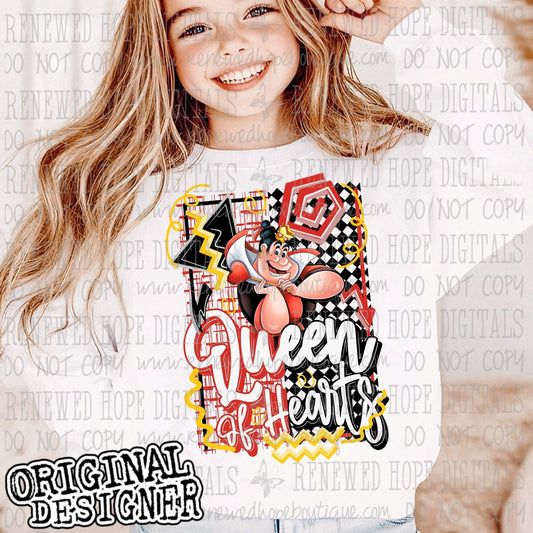 👑 🔸🔻 QUEEN OF HEARTS RETRO 👑🔸🔻