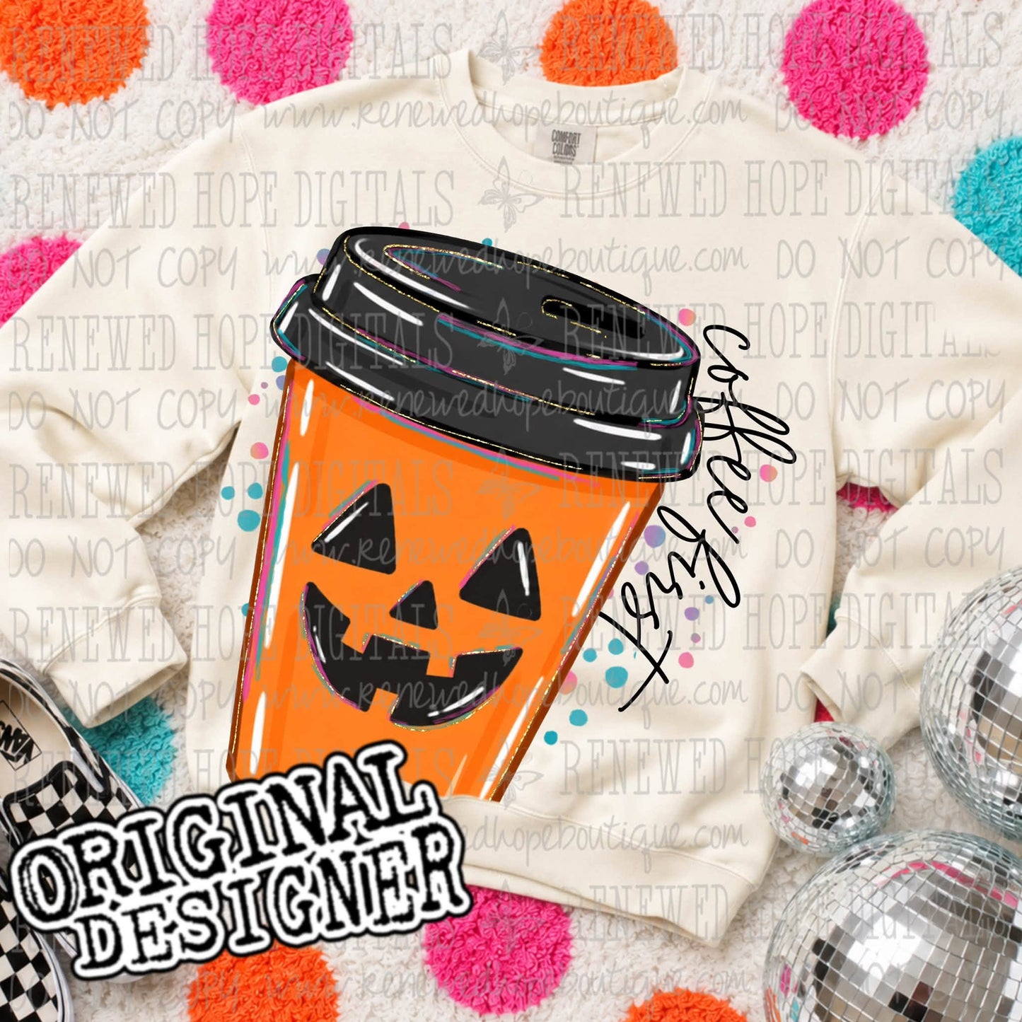 🎃🖤SPOOKY DELULU COFFEE FIRST🎃🖤