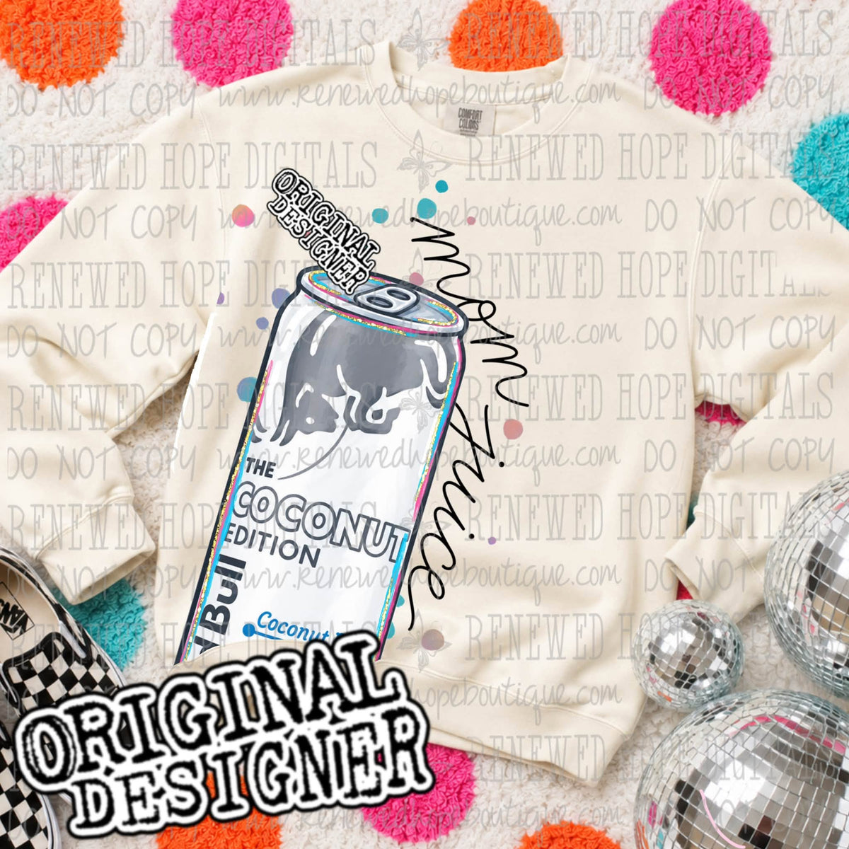 🥤🩷DELULU DRINKY DRINK MOM JUICE RB COCONUT EDITION ENERGY DRINK🥤🩷