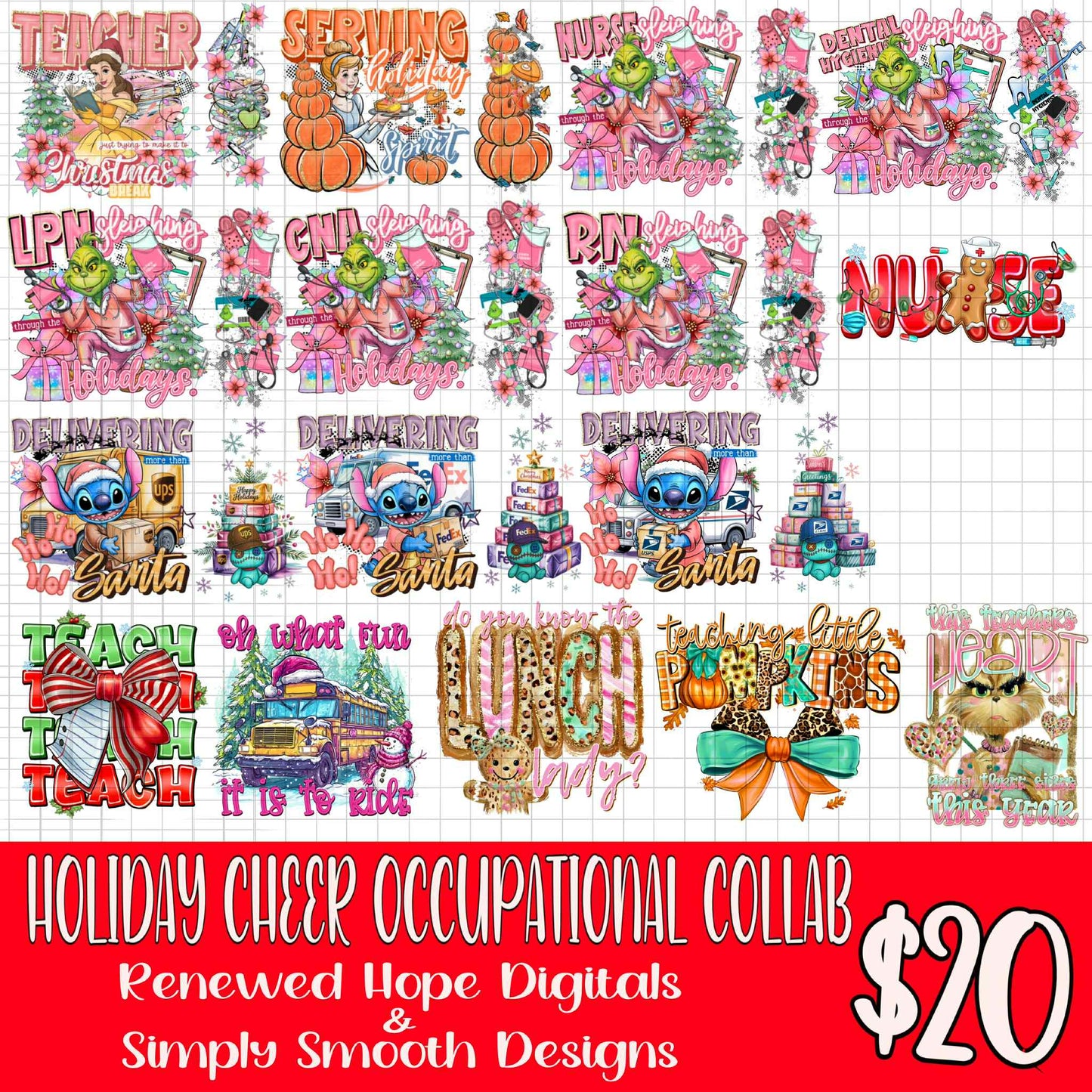 🎄HOLIDAY CHEER OCCUPATIONAL COLLAB W/ SIMPLY SMOOTH DESIGNS🎄
