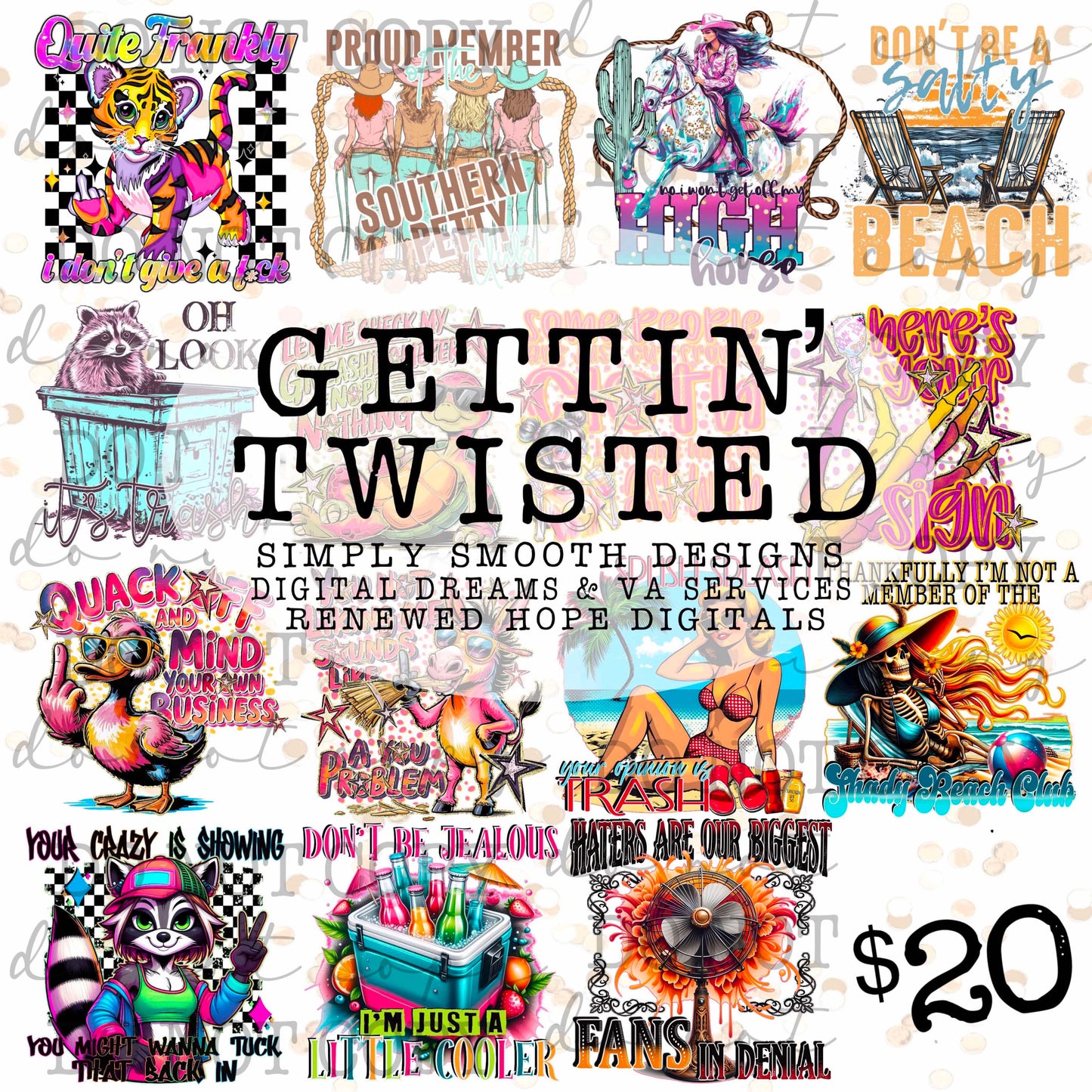💀GETTIN TWISTED COLLB W/SIMPLY SMOOTH DESIGNS & DIGITAL DREAMS AND VA SERVICES🤣