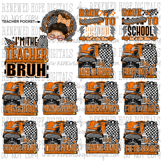 🧡🖤RETRO BACK TO SCHOOL BUNDLE🖤🧡