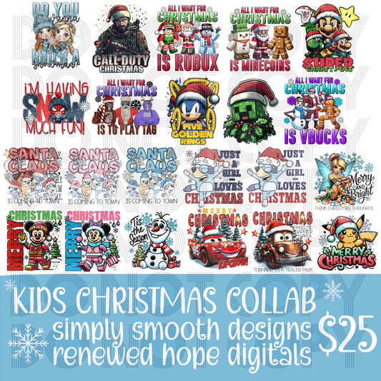 🎄KIDS CHRISTMAS COLLAB W/SIMPLY SMOOTH DESIGNS🎄