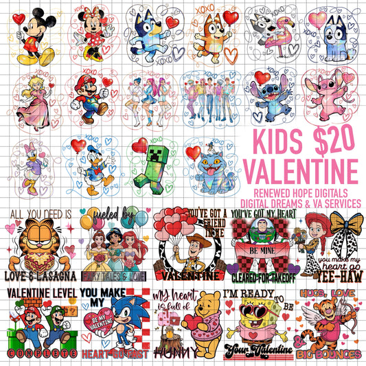 ❤️KIDS VALENTINE COLLAB W/ DIGITAL DREAMS AND VA SERVICES💙