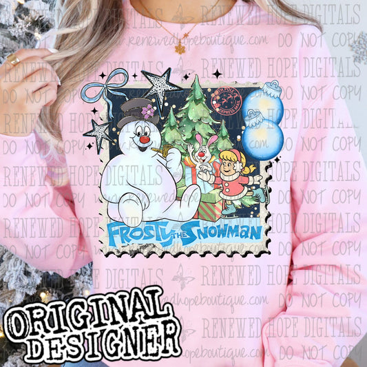 ✨️SNOWMAN AND FRIENDS CHRISTMAS STAMP🎄