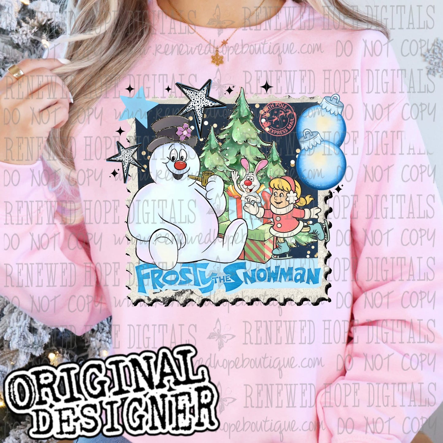 ✨️SNOWMAN AND FRIENDS CHRISTMAS STAMP🎄