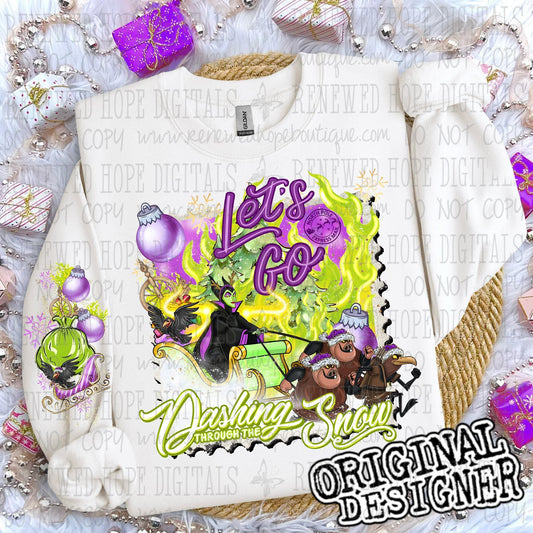 ❄️MAL LET'S GO DASHING THROUGH THE SNOW💜💚