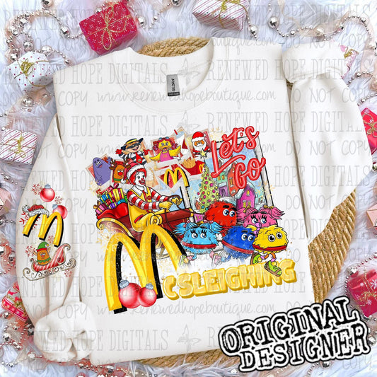 ❄️Let's Go Sleighing McD🍟