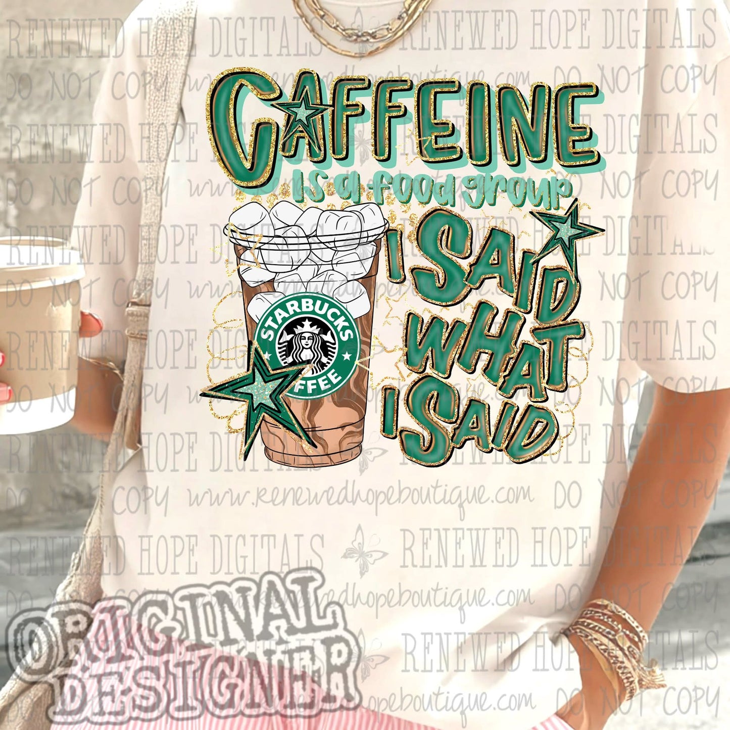 ✨️CAFFEINE IS A FOOD GROUP SB ICED✨️