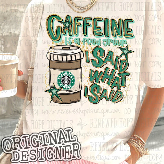 ✨️CAFFEINE IS A FOOD GROUP SB HOT✨️