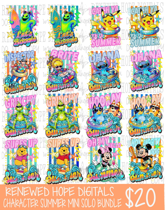 🩷☀️CHARACTER SUMMER MINI SOLO BUNDLE☀️💙