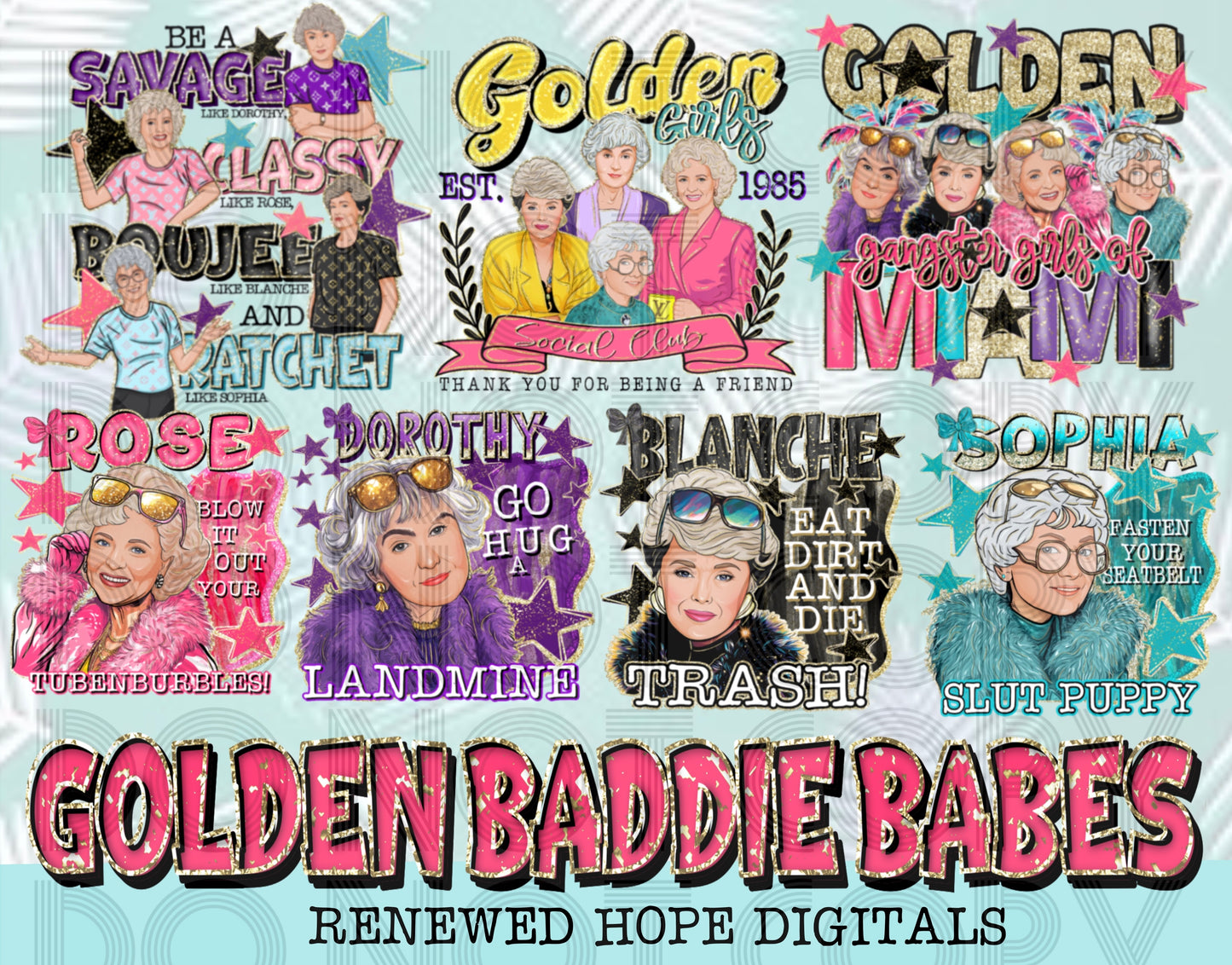 GOLDEN BADDIE BABES COLLAB RENEWED HOPE DIGITALS PART ONLY