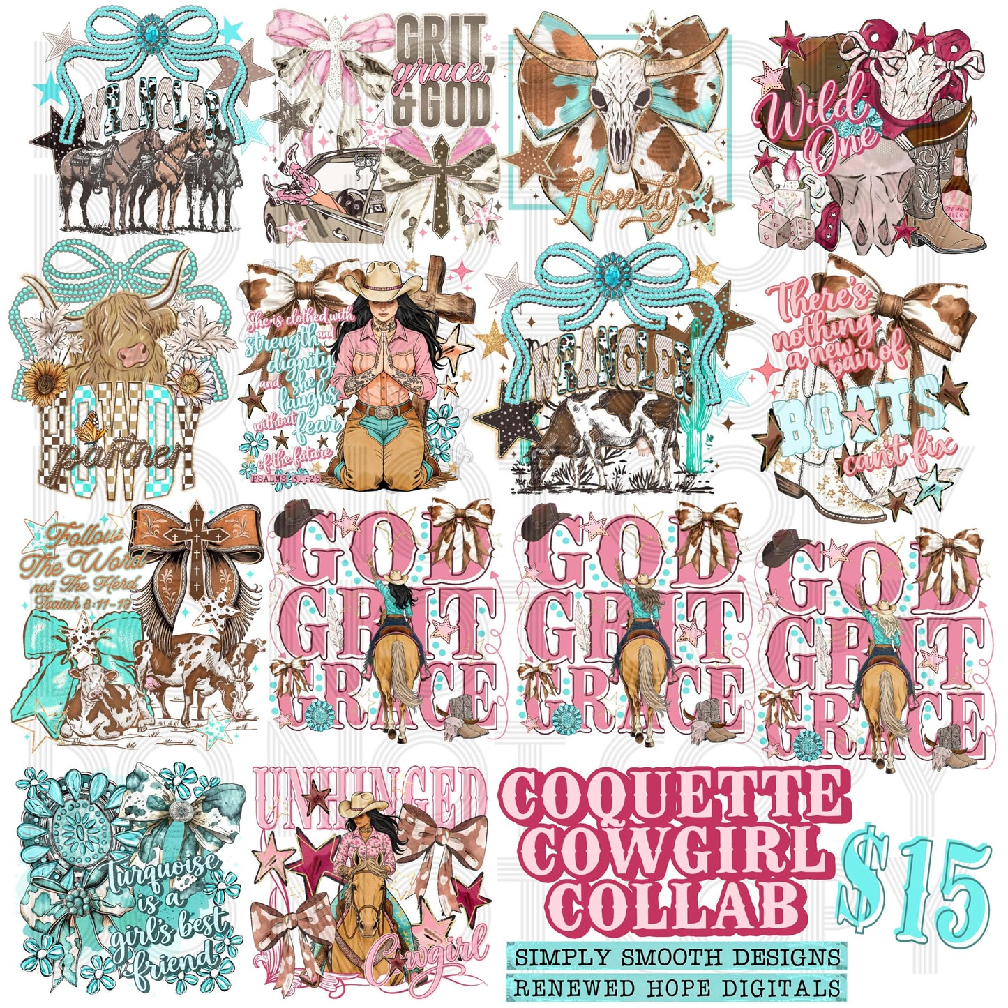 🎀 COQUETTE COWGIRL COLLAB W/SIMPLY SMOOTH DESIGNS 🎀
