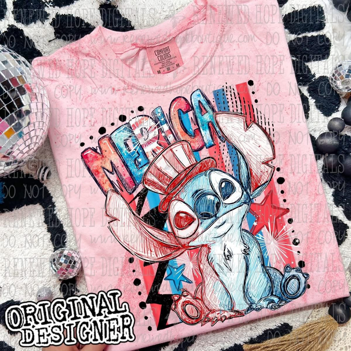 ❤️🤍💙MERICA STITCH💙🤍❤️
