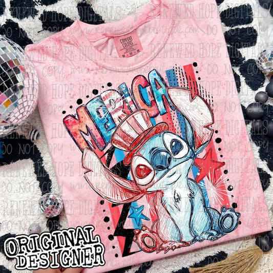 ❤️🤍💙MERICA STITCH💙🤍❤️