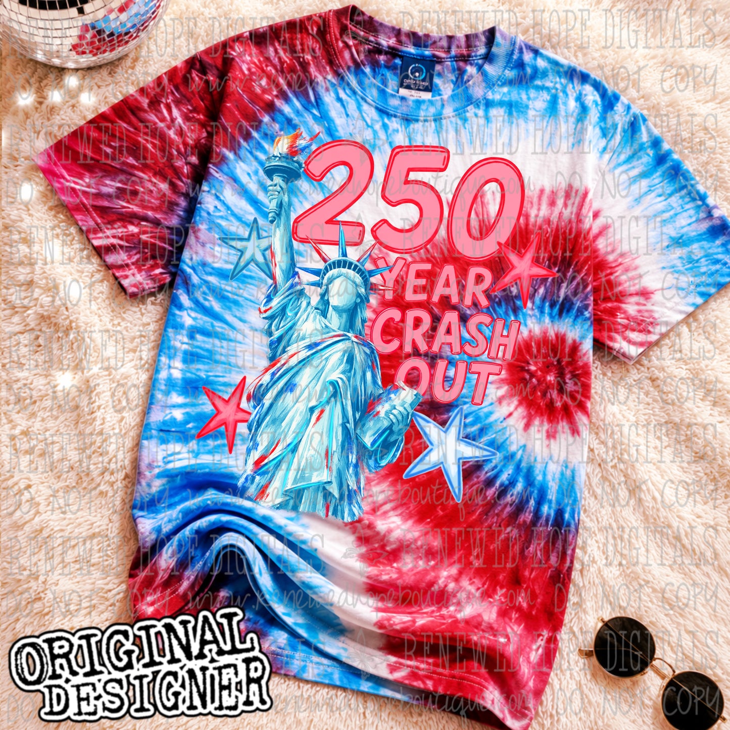 ❤️🤍🩵STATUE OF LIBERTY 250 CRASH OUT🩵🤍❤️
