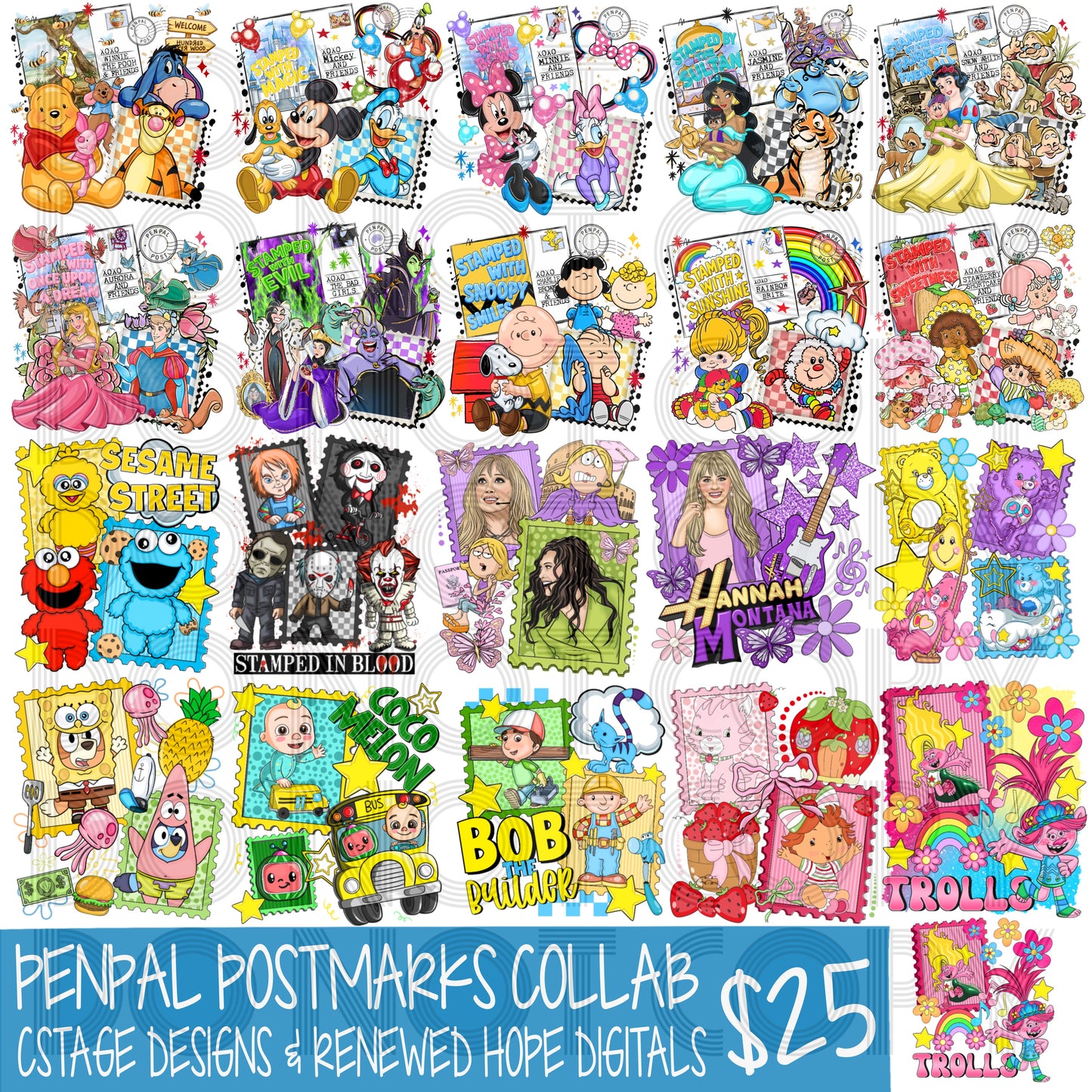 PENPAL POSTMARK COLLAB W/CSTAGE DESIGNS
