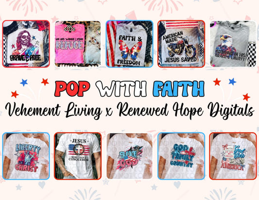 ✝️POP WITH FAITH COLLAB W/VEHEMENT LIVING🇺🇸