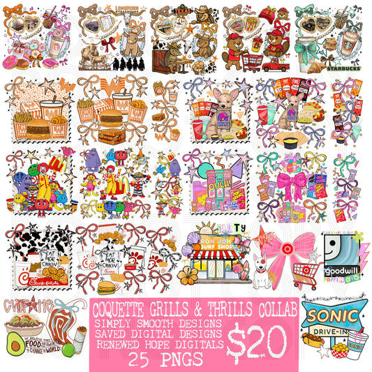 🎀COQUETTE GRILLS AND THRILLS COLLAB W/SIMPLY SMOOTH DESIGNS & SAVED DIGITAL DESIGNS