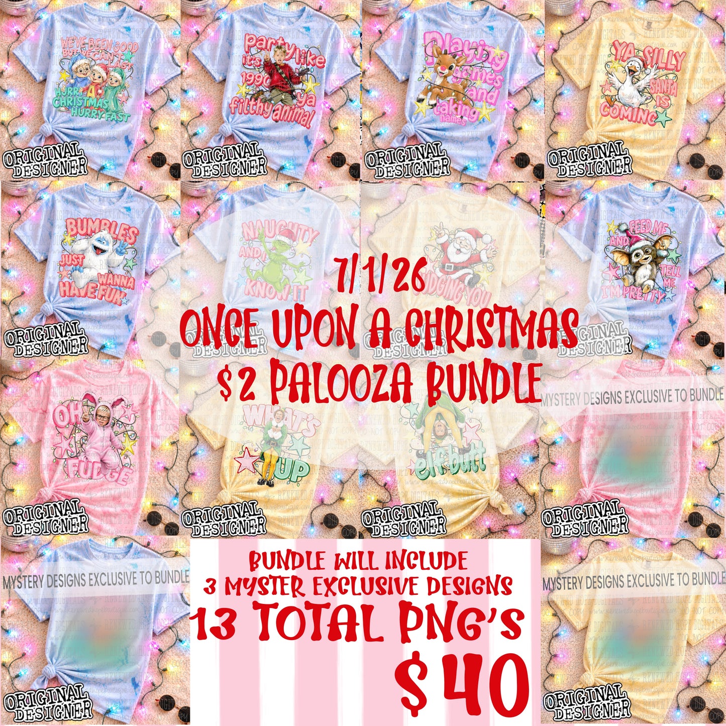 🎄🎁🦌ONCE UPON A JULY CHRISTMAS $2 PALOOZA BUNDLE🦌🎁🎄