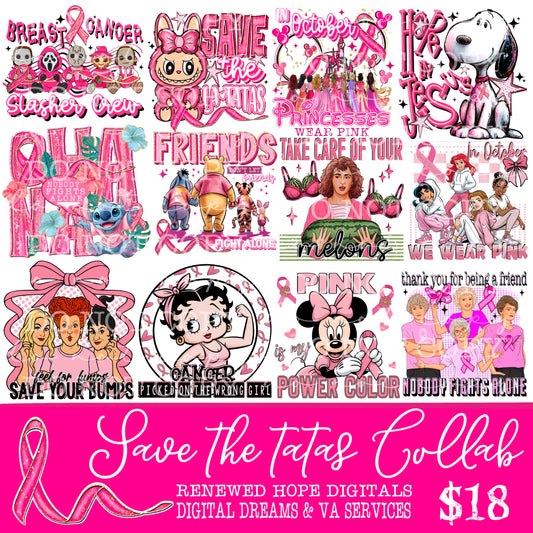 🎀 SAVE THE TATAS MINI COLLAB W/DIGITAL DREAMS AND VA SERVICES💕