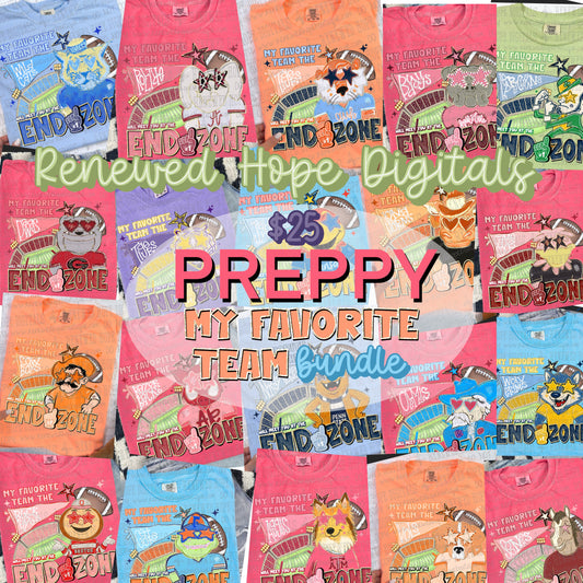 🏈Preppy My Favorite Team College Solo Bundle🏈