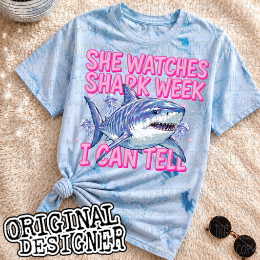 🦈SHE WATCHES SHARK WEEK I CAN TELL🦈