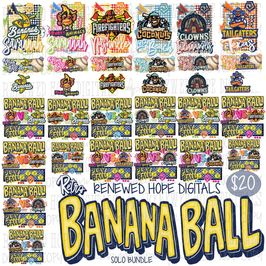 ⚾️🍌 RETRO BANANA BALL SOLO BUNDLE 🍌⚾️
