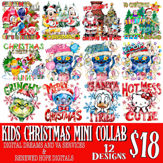 🎄KIDS CHRISTMAS MINI COLLAB W/DIGITAL DREAMS AND VA SERVICES🎄