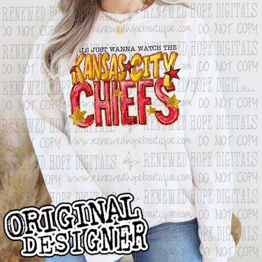 ❤️💛GIRLS JUST WANNA WATCH THE KC💛❤️