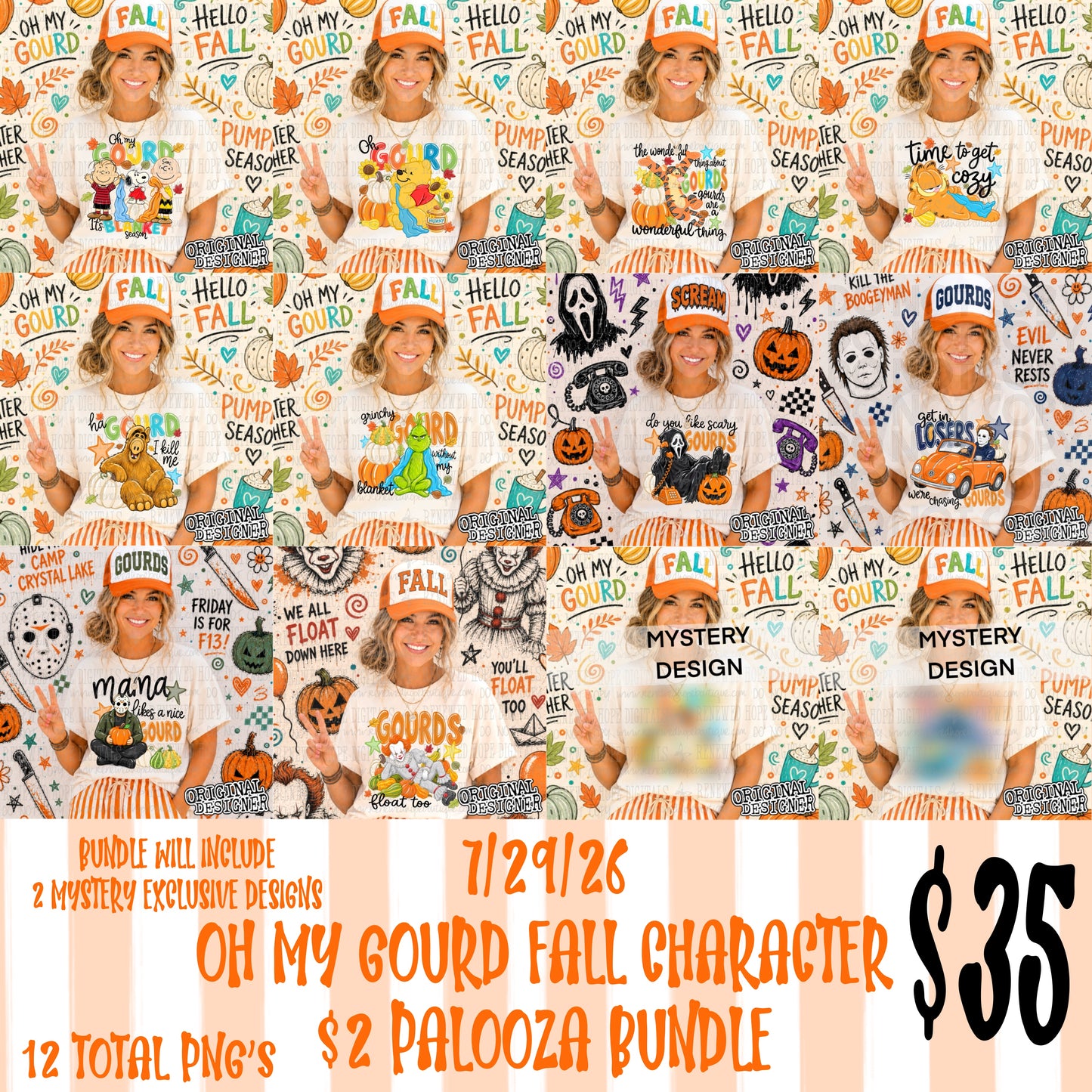 🍁OH MY GOURD FALL CHARACTER $2 PALOOZA BUNDLE🎃