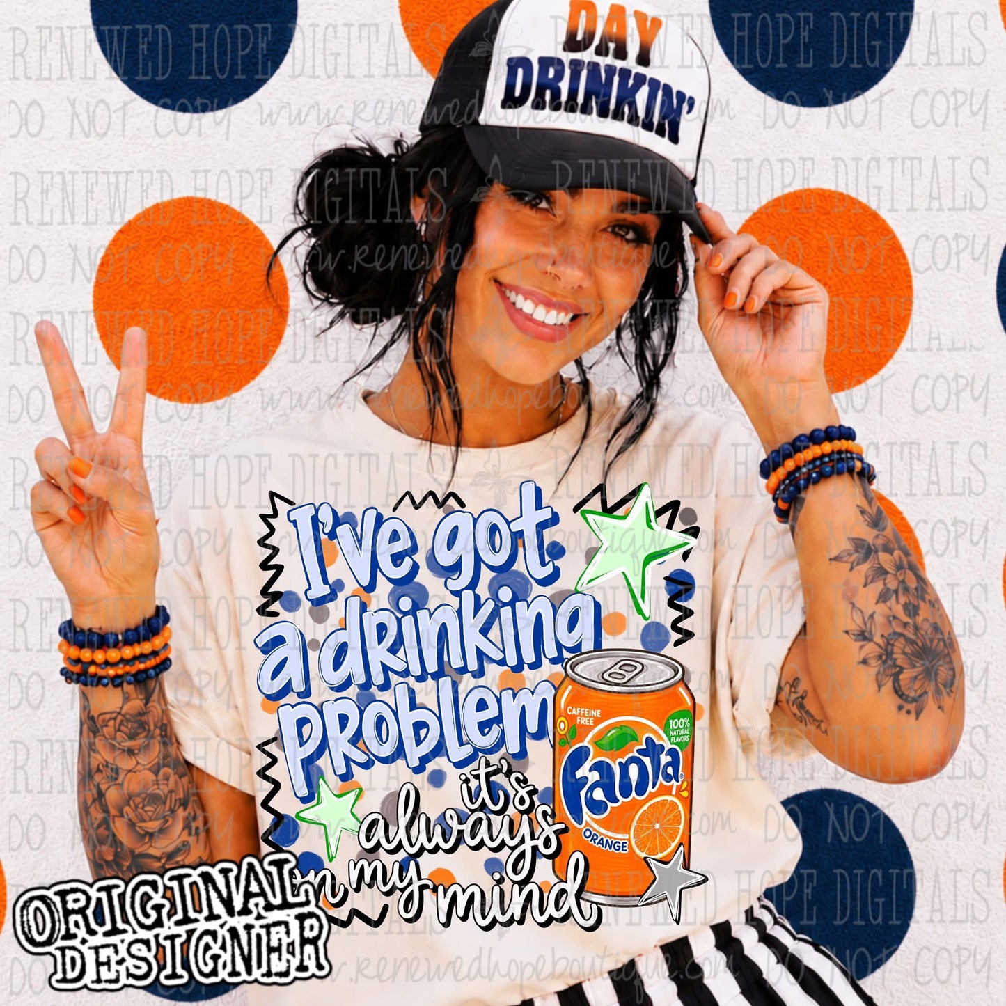 🥤I’VE GOT A DRINKING PROBLEM ORANGE FANTA🥤